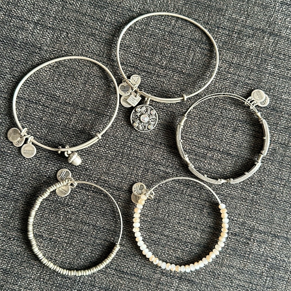 EUC Alex + Ani adjustable bangles